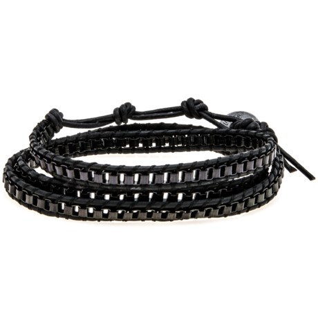 68%OFF 女性のブレスレット マックスリードトリプルラップ（男女用）レザーブレスレット Max Reed Triple-Wrap Leather Bracelet (For Men and Women)